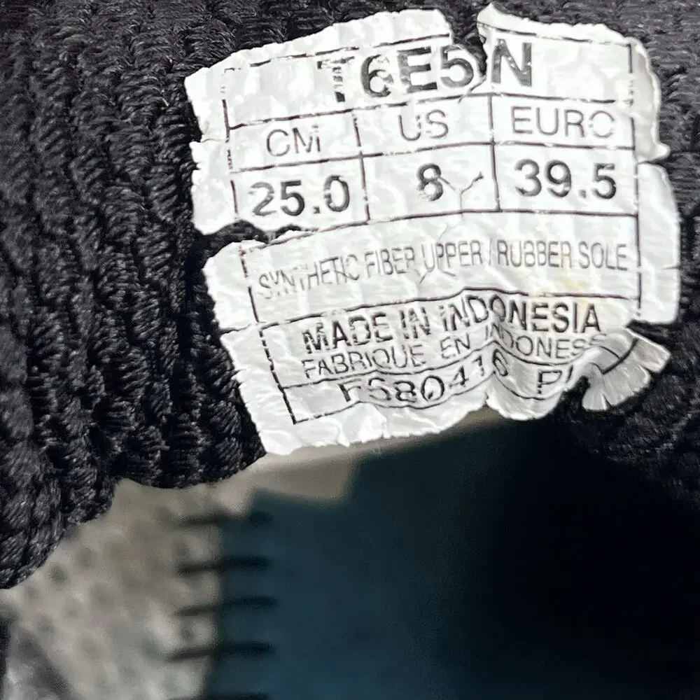 ASICS Gel Nimbus 18 Women’s 8 Black Gray Silver Running Shoes T580N